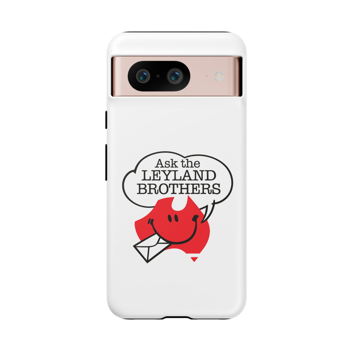 Phone Case — "Ask the Leyland Brothers" Retro Aussie Travel Design