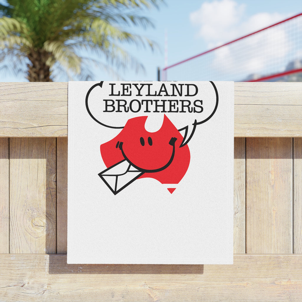 Ask The Leyland Brothers Beach Towel – Retro Aussie Travel Graphic