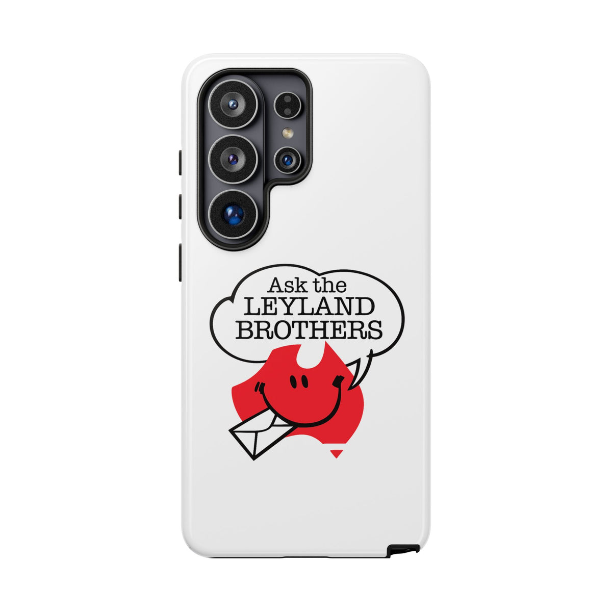 Phone Case — "Ask the Leyland Brothers" Retro Aussie Travel Design