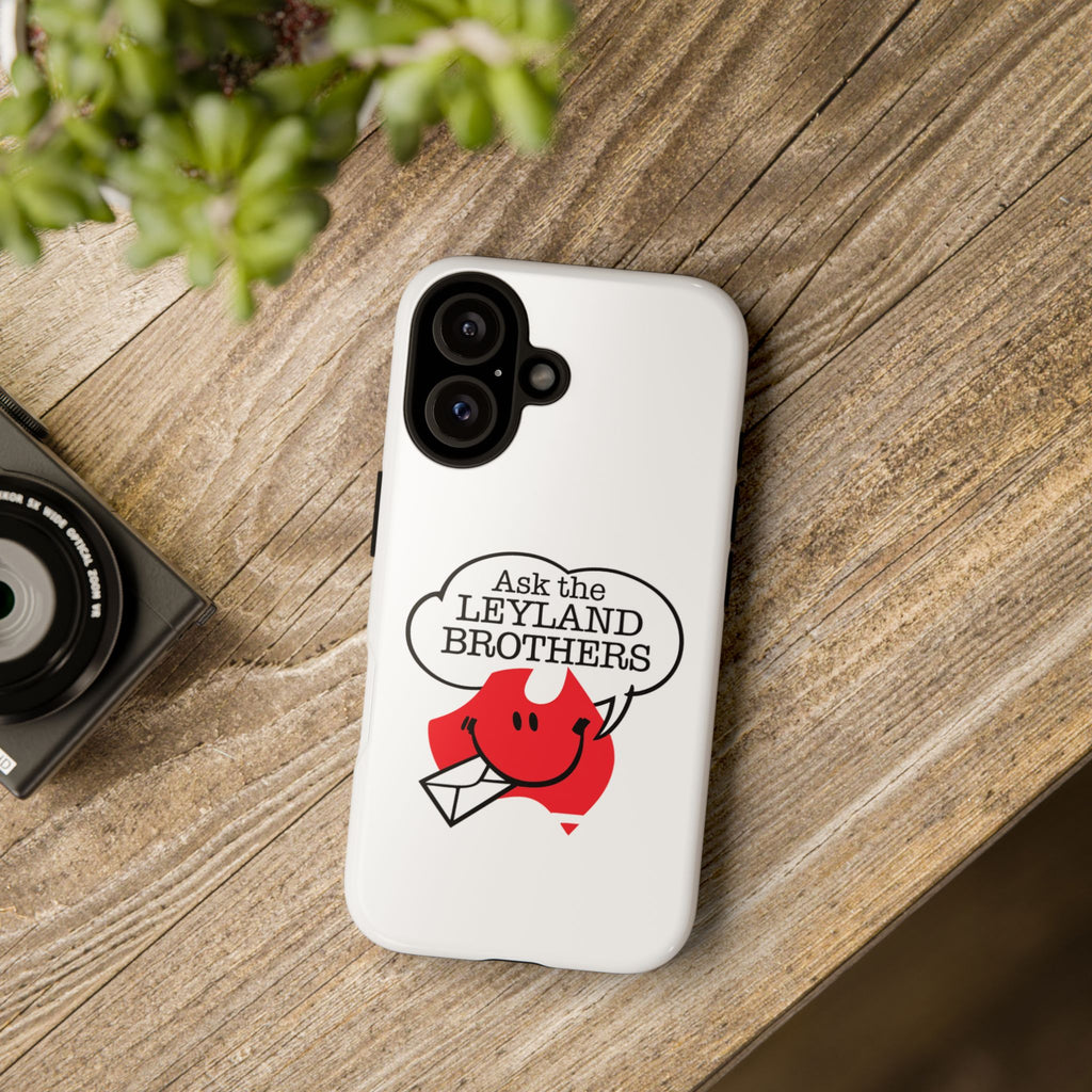 Phone Case — "Ask the Leyland Brothers" Retro Aussie Travel Design