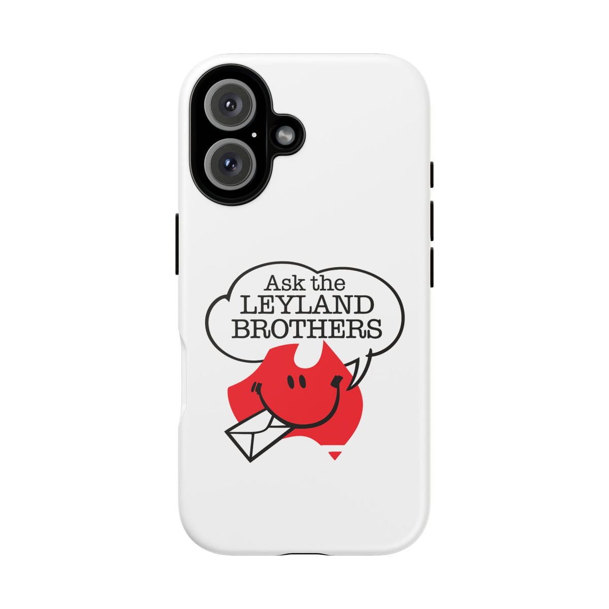Phone Case — "Ask the Leyland Brothers" Retro Aussie Travel Design