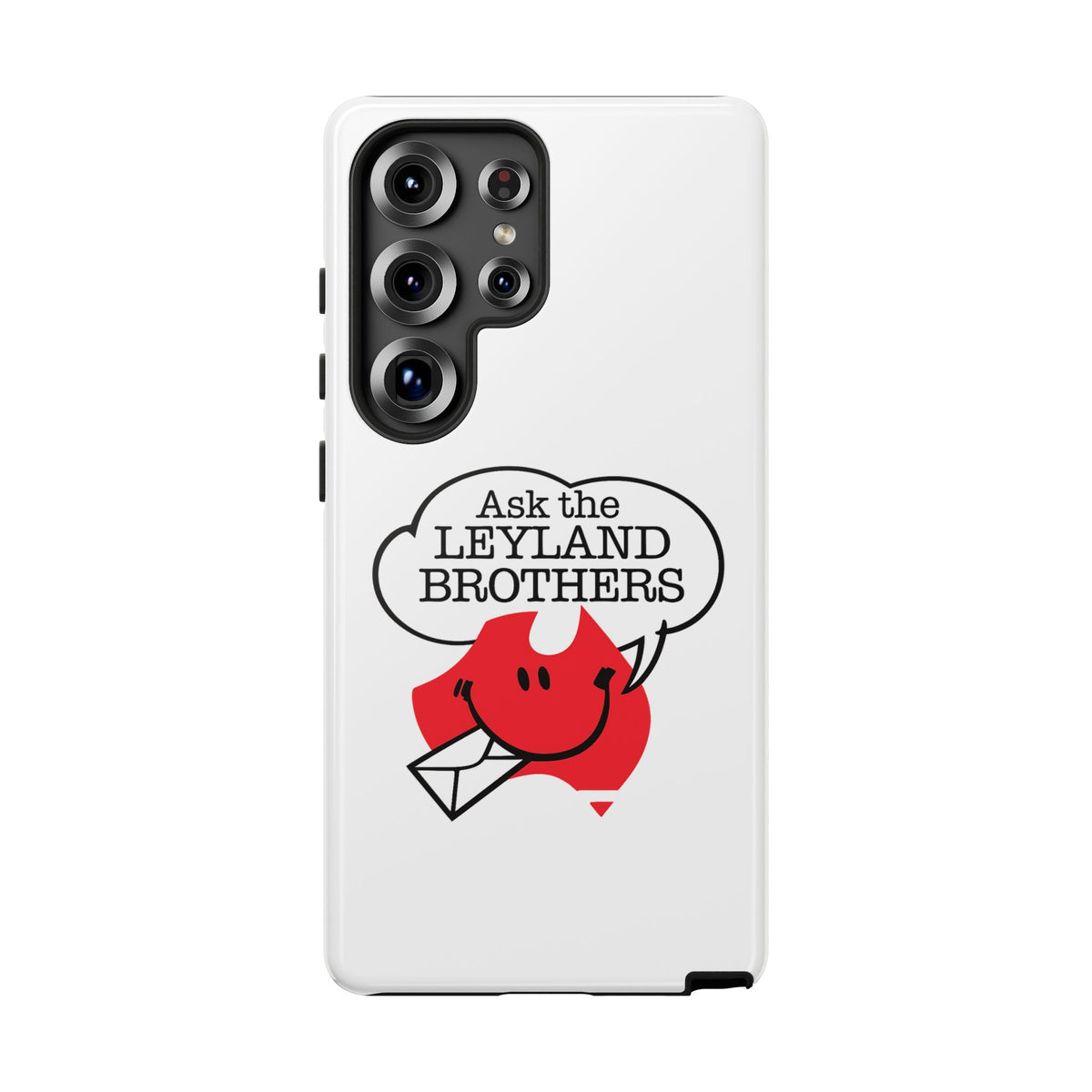 Phone Case — "Ask the Leyland Brothers" Retro Aussie Travel Design