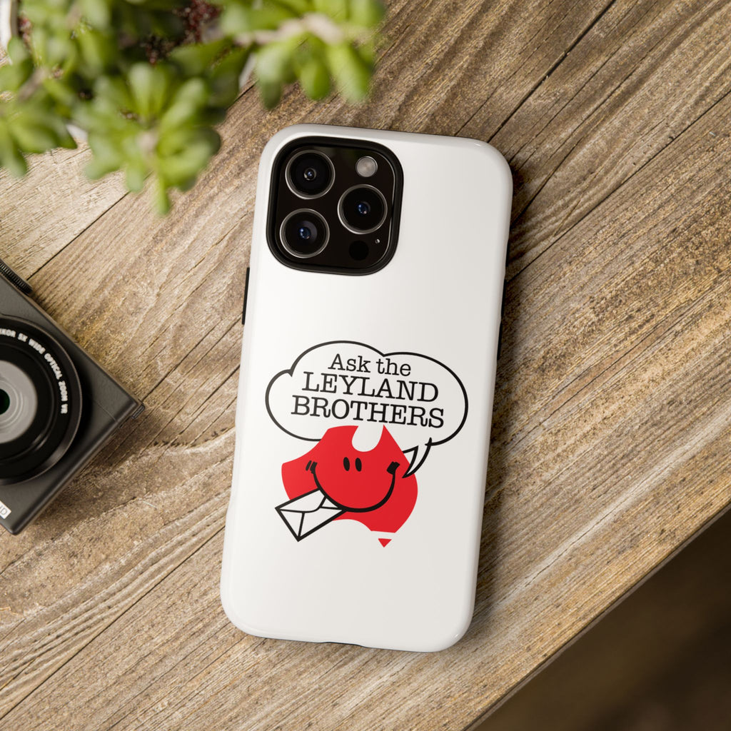 Phone Case — "Ask the Leyland Brothers" Retro Aussie Travel Design