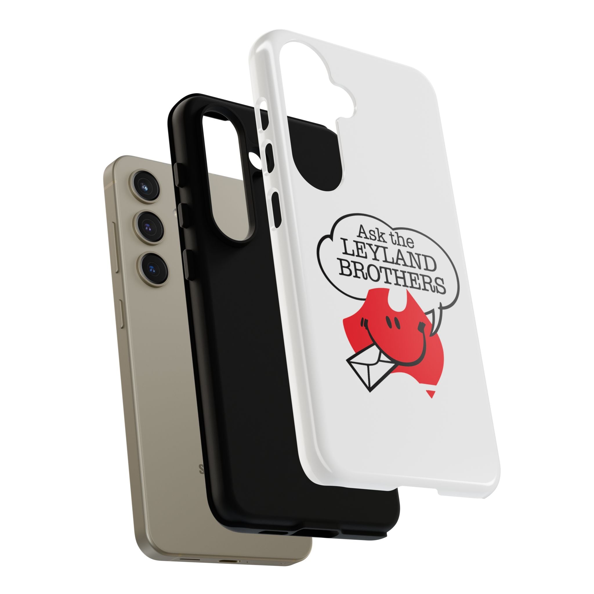 Phone Case — "Ask the Leyland Brothers" Retro Aussie Travel Design