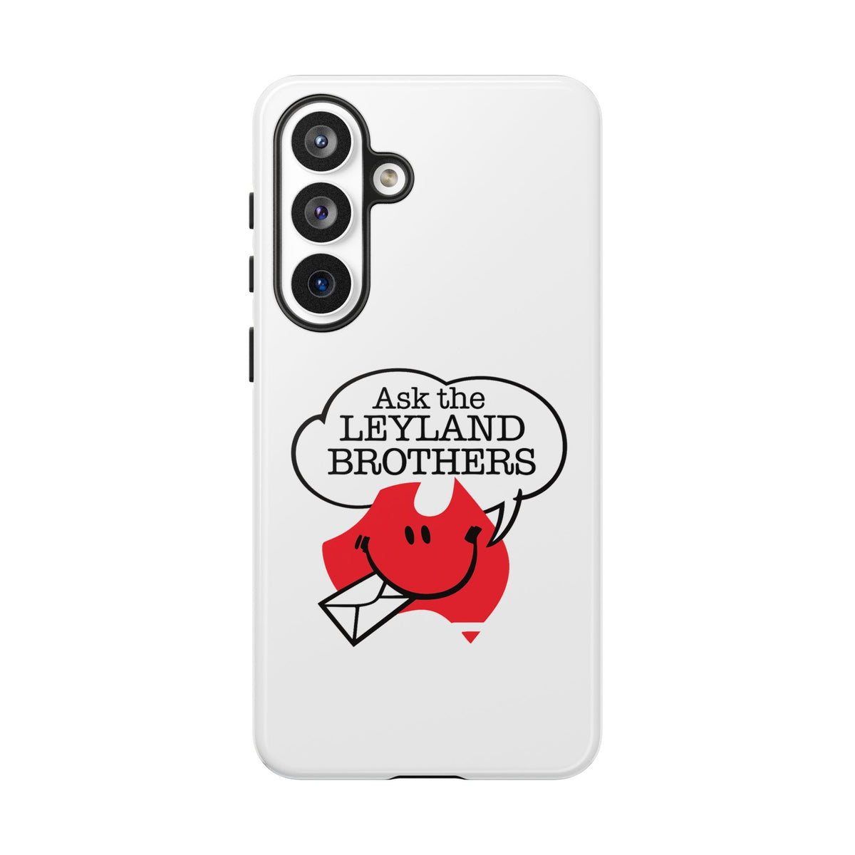 Phone Case — "Ask the Leyland Brothers" Retro Aussie Travel Design