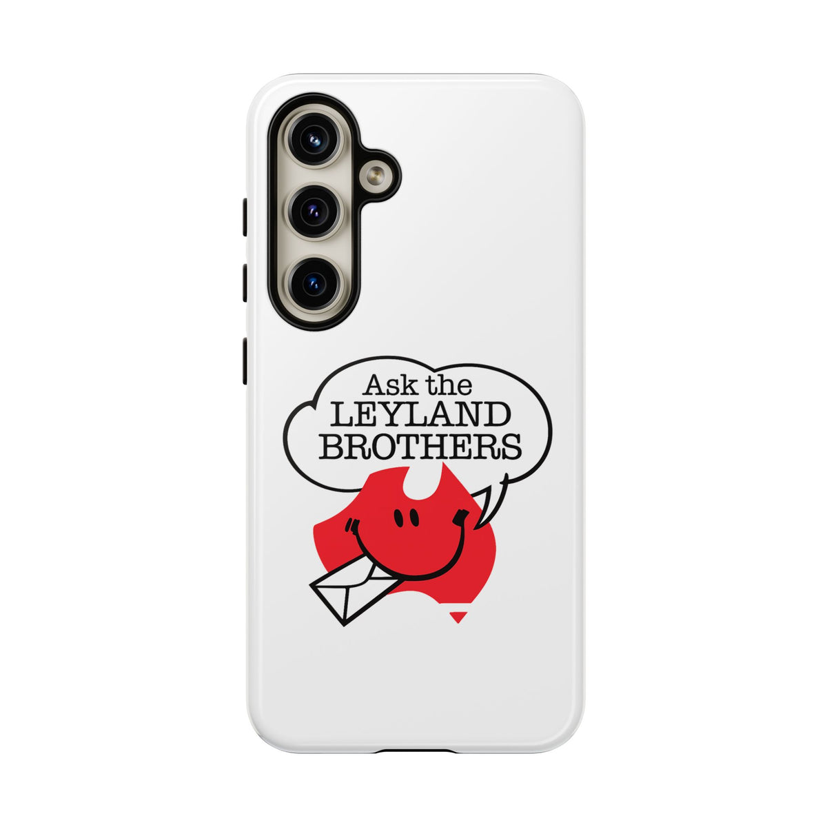 Phone Case — "Ask the Leyland Brothers" Retro Aussie Travel Design