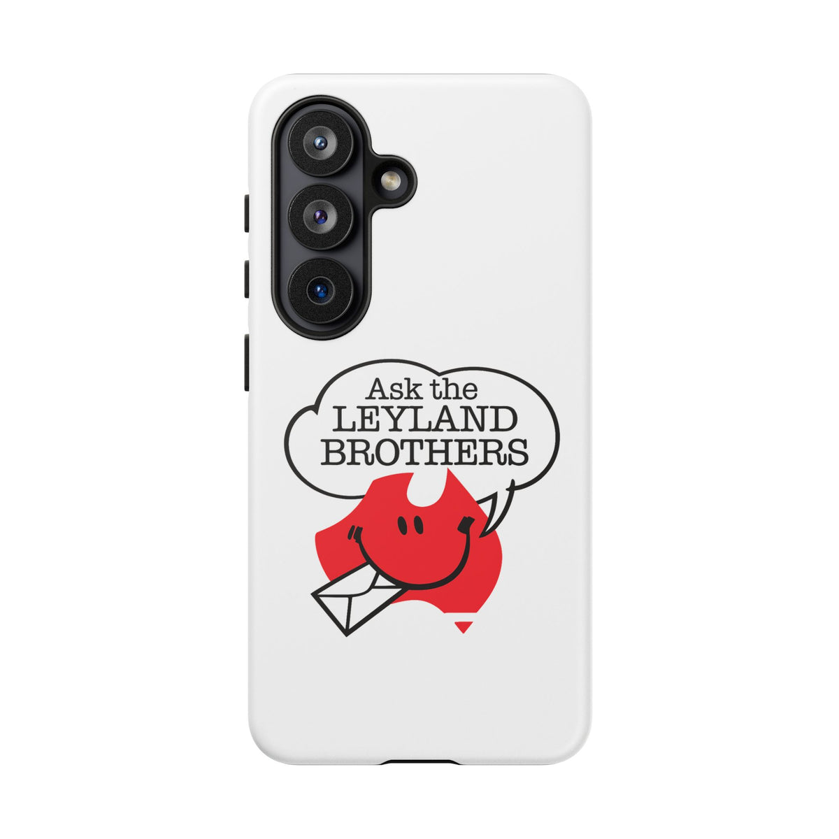 Phone Case — "Ask the Leyland Brothers" Retro Aussie Travel Design