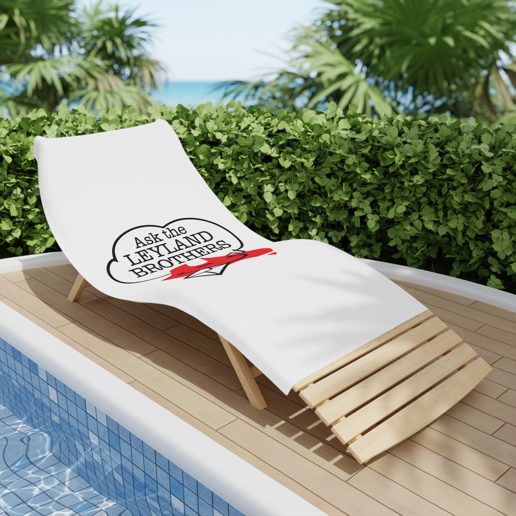 Ask The Leyland Brothers Beach Towel – Retro Aussie Travel Graphic