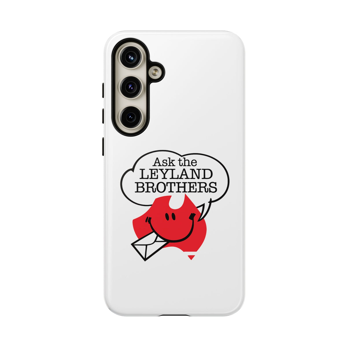 Phone Case — "Ask the Leyland Brothers" Retro Aussie Travel Design