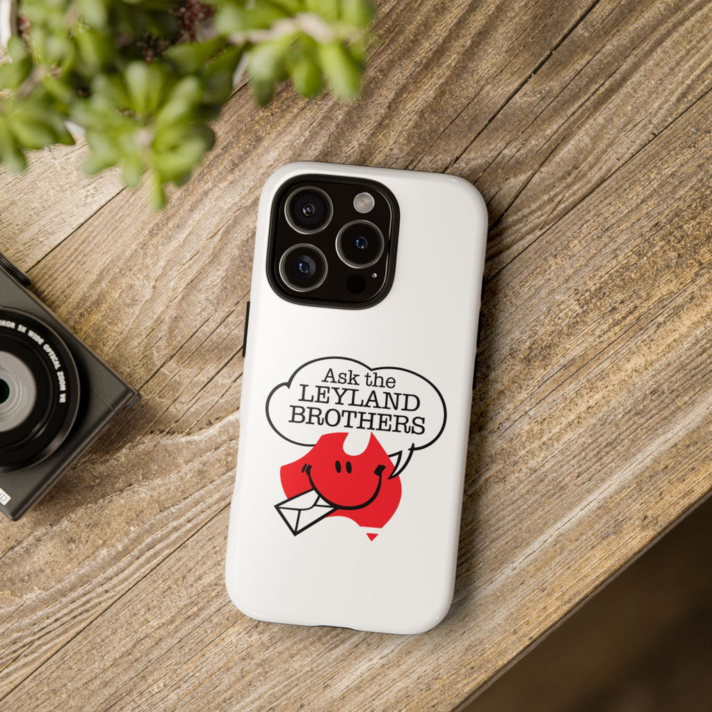 Phone Case — "Ask the Leyland Brothers" Retro Aussie Travel Design
