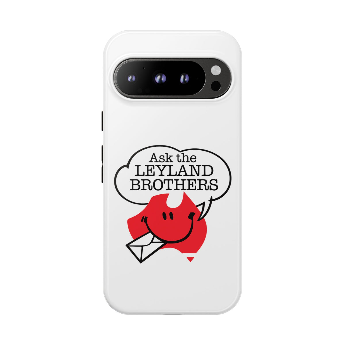 Phone Case — "Ask the Leyland Brothers" Retro Aussie Travel Design