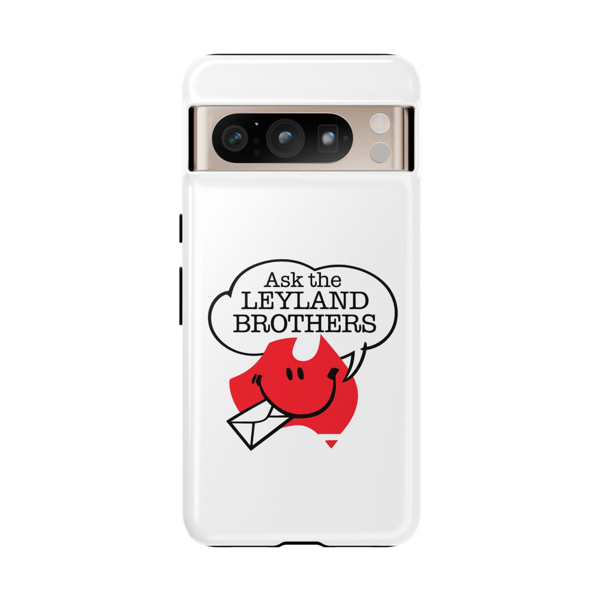 Phone Case — "Ask the Leyland Brothers" Retro Aussie Travel Design