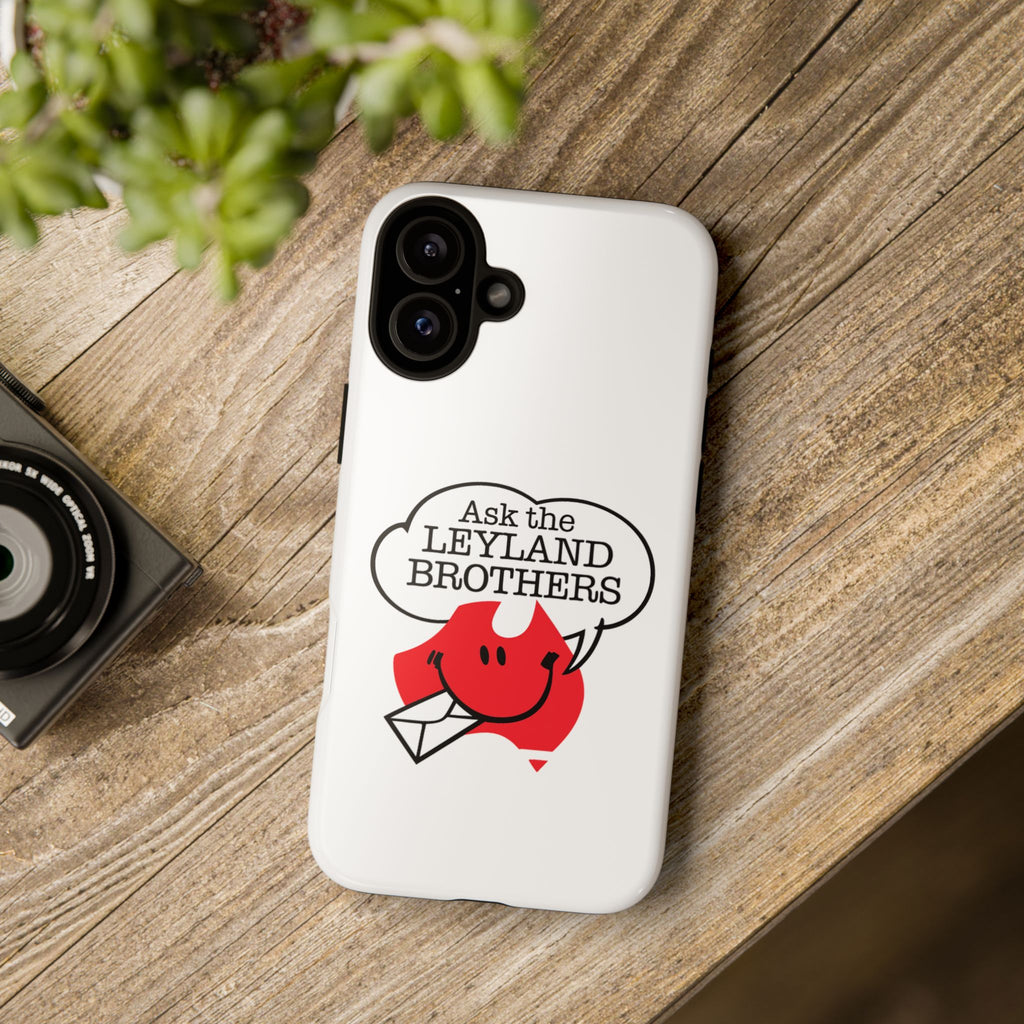 Phone Case — "Ask the Leyland Brothers" Retro Aussie Travel Design