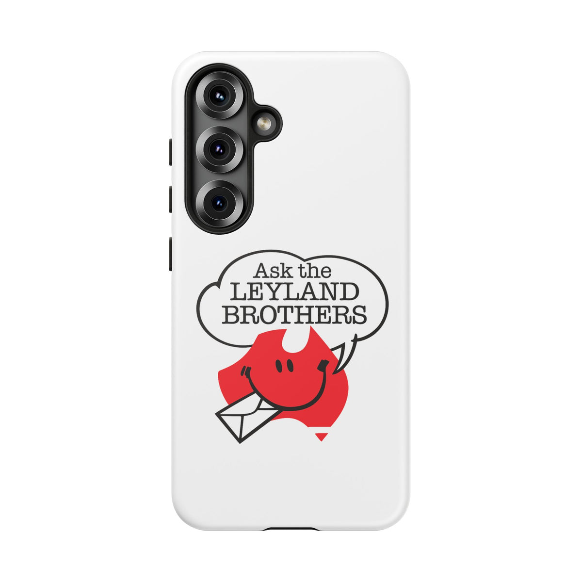 Phone Case — "Ask the Leyland Brothers" Retro Aussie Travel Design