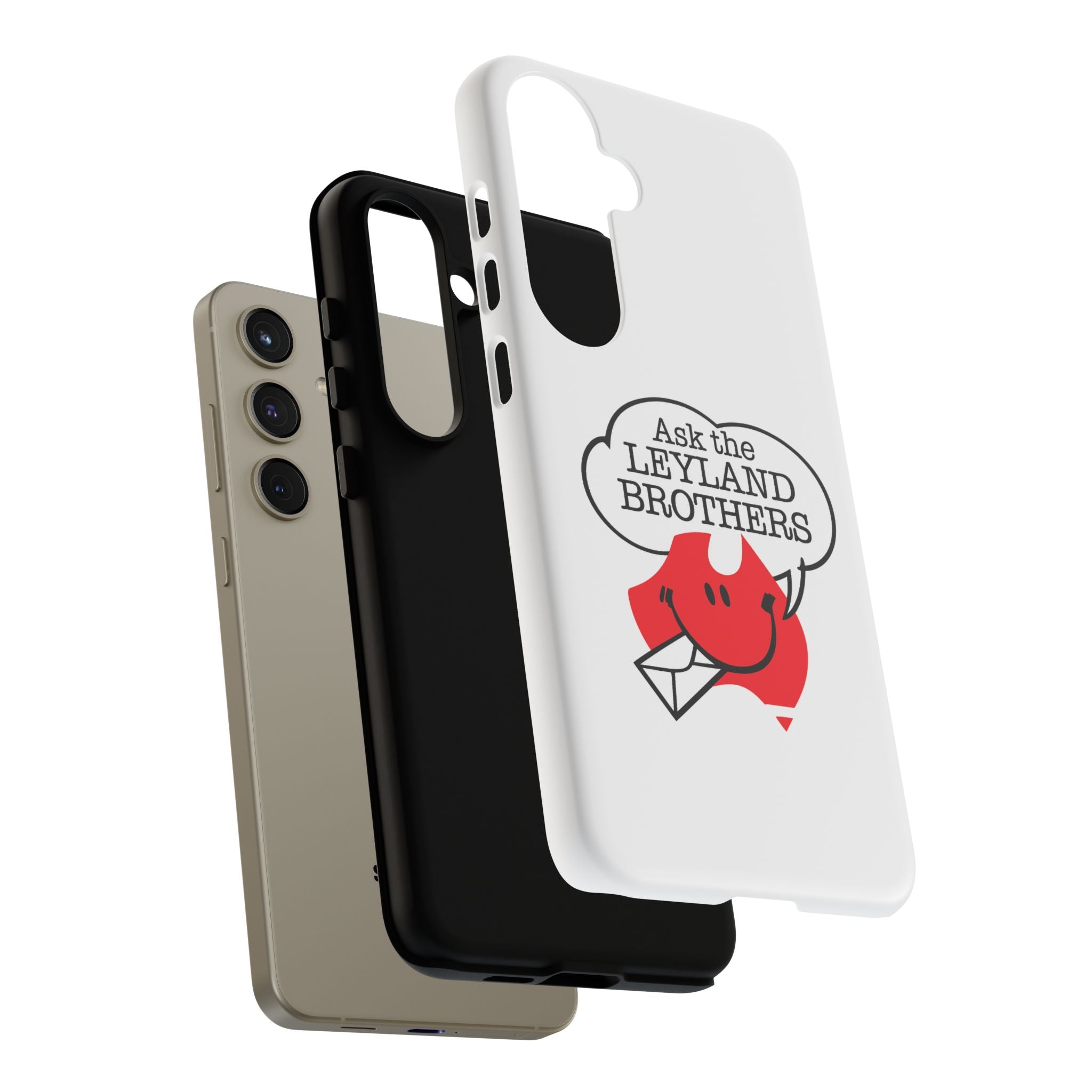 Phone Case — "Ask the Leyland Brothers" Retro Aussie Travel Design