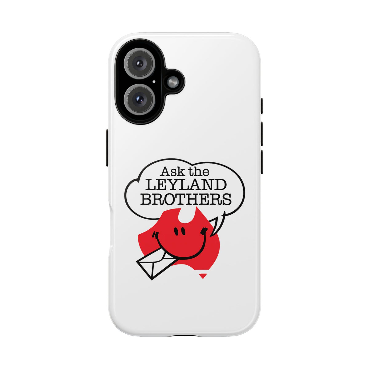 Phone Case — "Ask the Leyland Brothers" Retro Aussie Travel Design