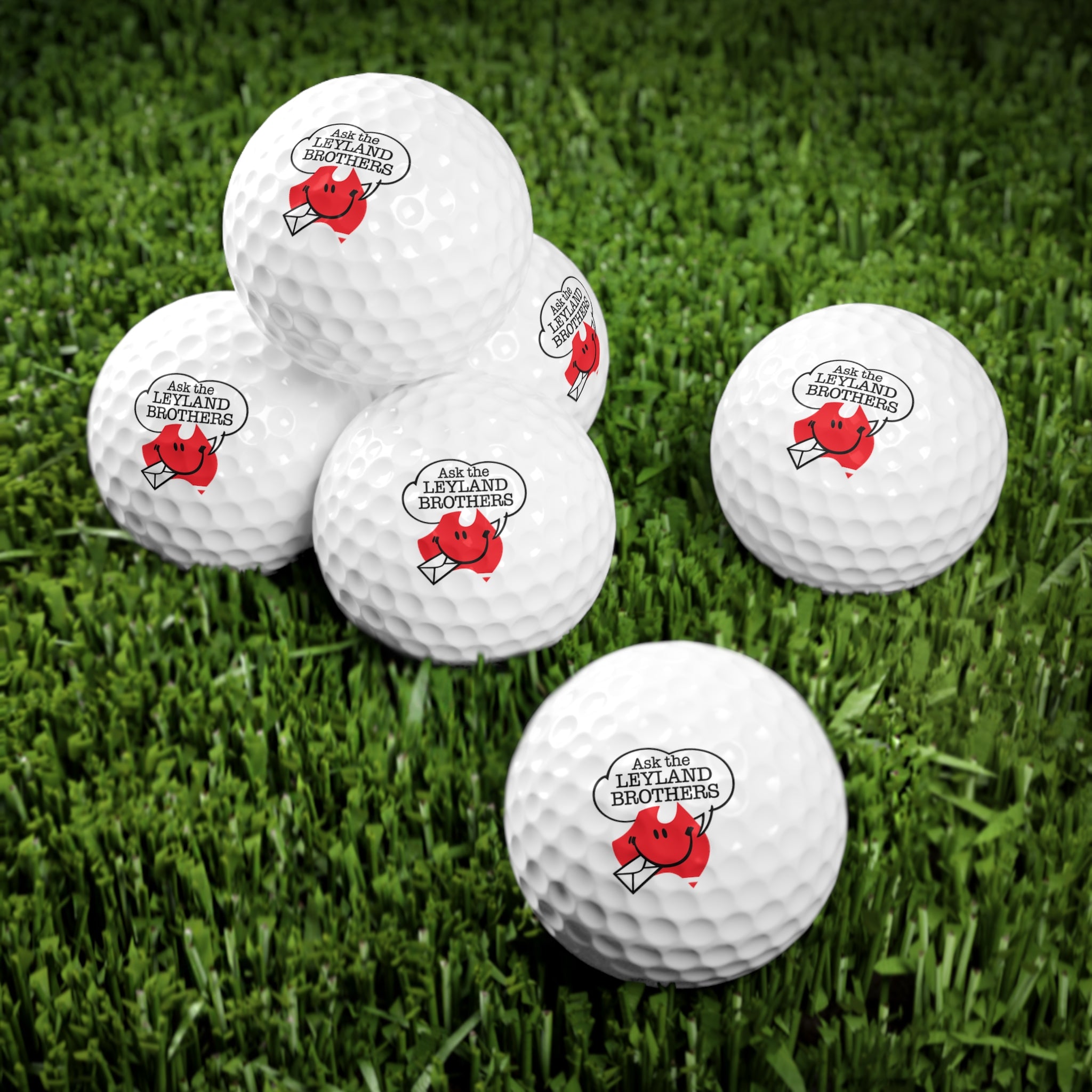 Golf Balls, 6pcs - Ask the Leyland Brothers