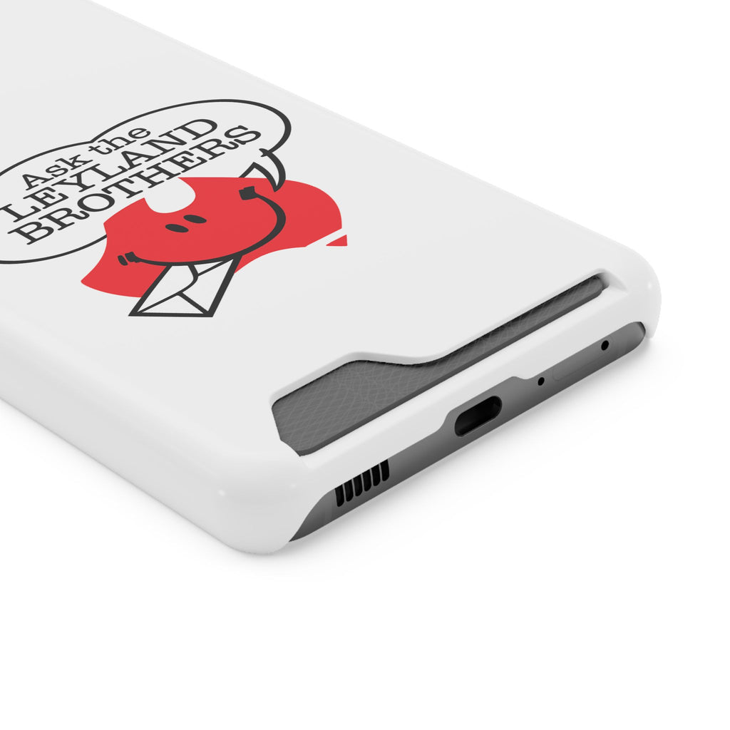 Ask the Leyland Brothers Phone Case with Card Holder — Retro Travel Logo Protective Cover
