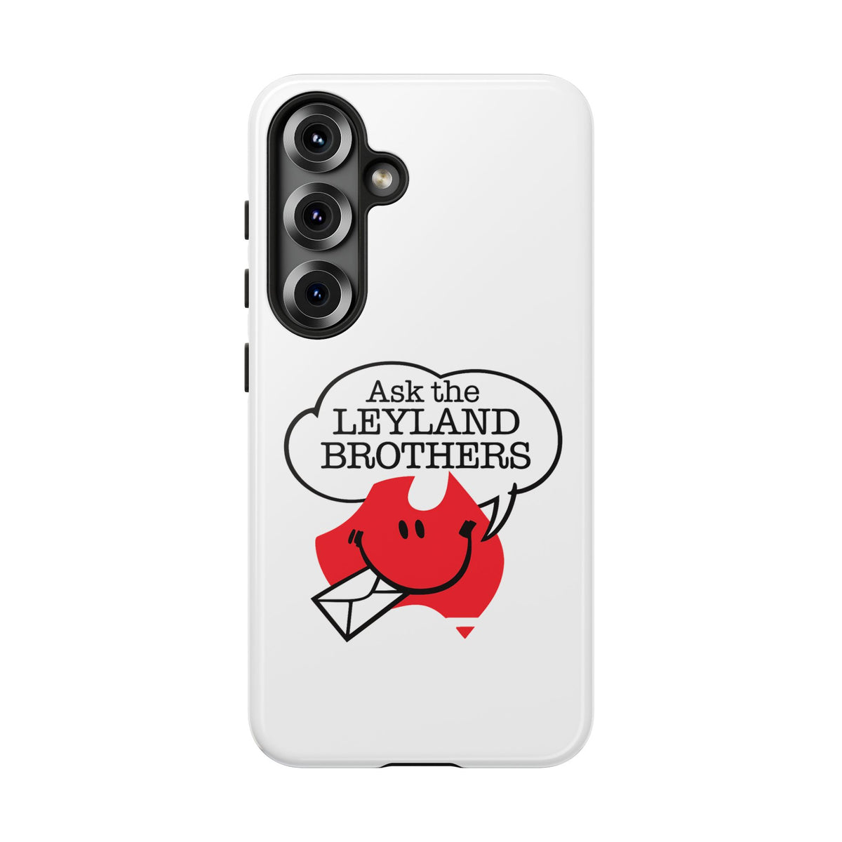 Phone Case — "Ask the Leyland Brothers" Retro Aussie Travel Design