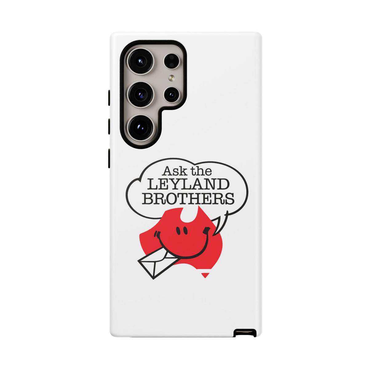 Phone Case — "Ask the Leyland Brothers" Retro Aussie Travel Design