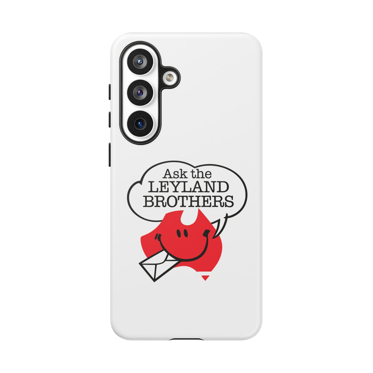 Phone Case — "Ask the Leyland Brothers" Retro Aussie Travel Design