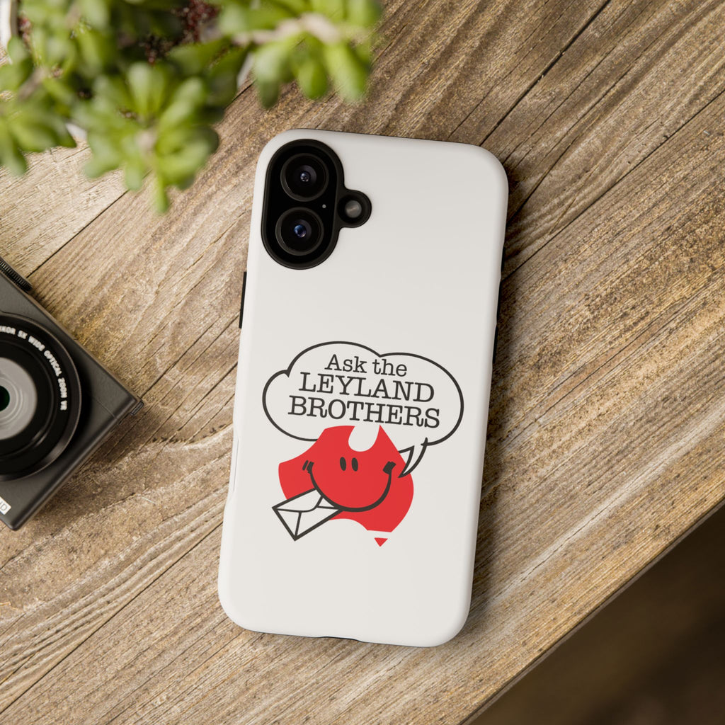 Phone Case — "Ask the Leyland Brothers" Retro Aussie Travel Design