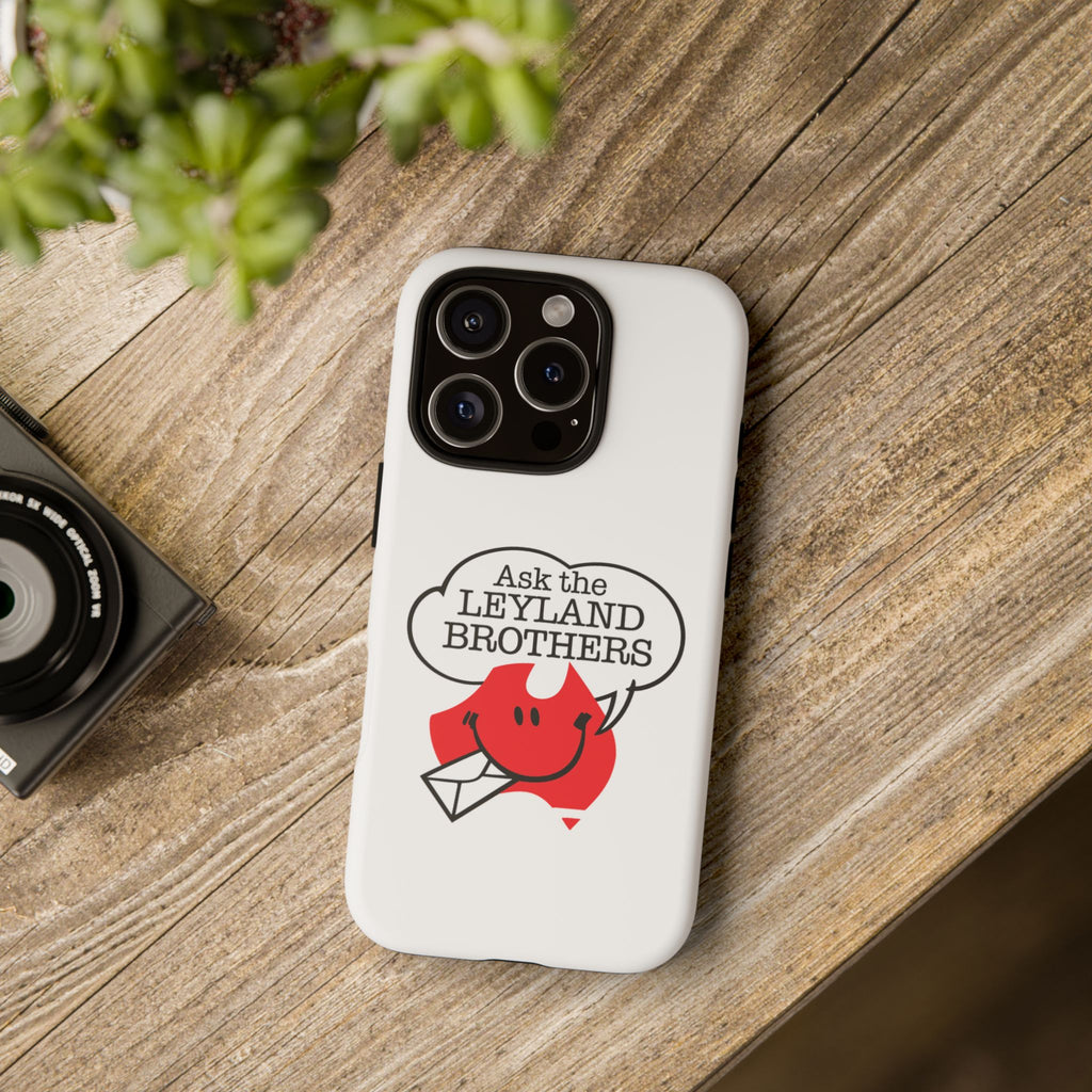 Phone Case — "Ask the Leyland Brothers" Retro Aussie Travel Design