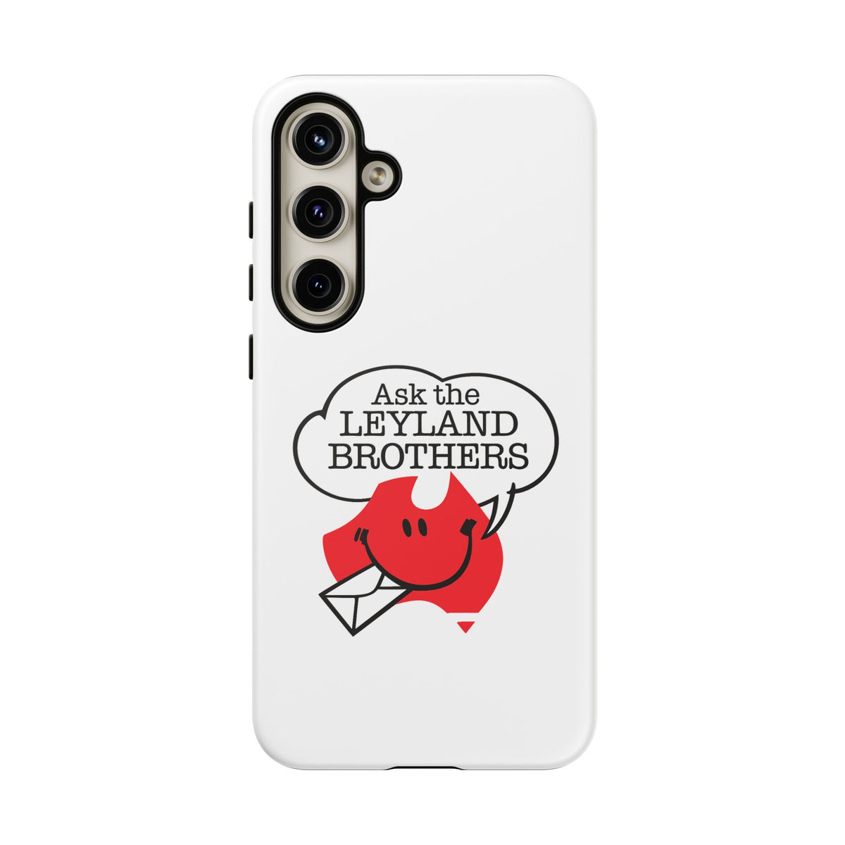 Phone Case — "Ask the Leyland Brothers" Retro Aussie Travel Design