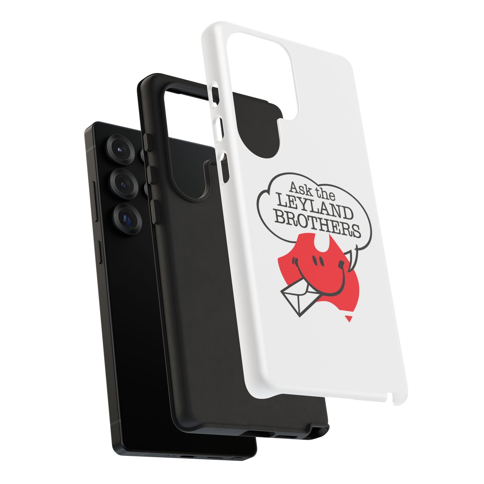 Phone Case — "Ask the Leyland Brothers" Retro Aussie Travel Design