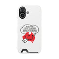 Ask the Leyland Brothers Phone Case with Card Holder — Retro Travel Logo Protective Cover