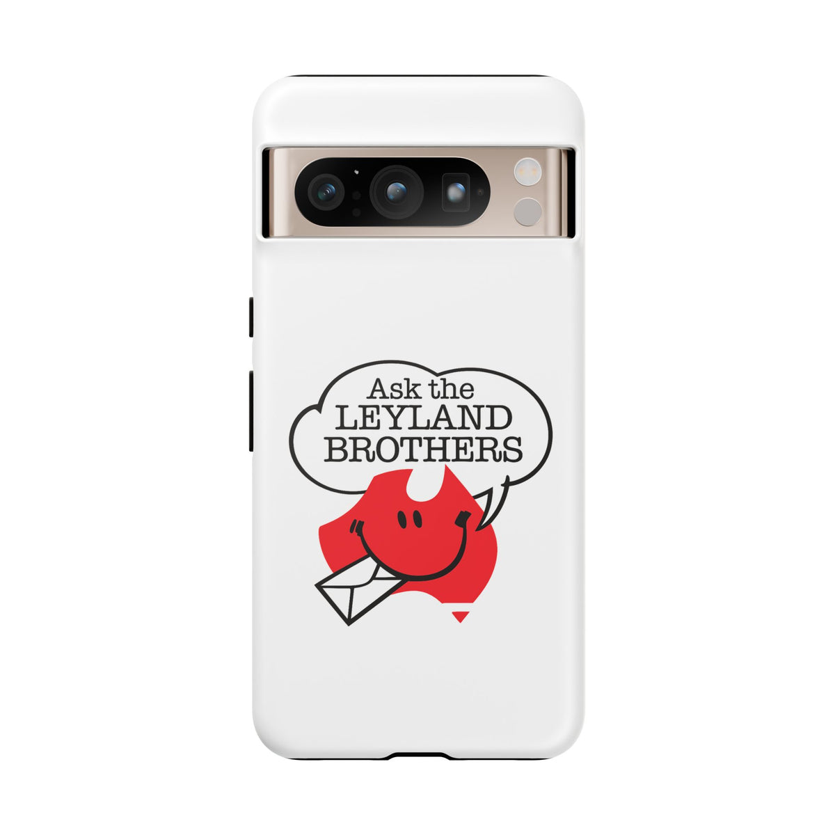 Phone Case — "Ask the Leyland Brothers" Retro Aussie Travel Design