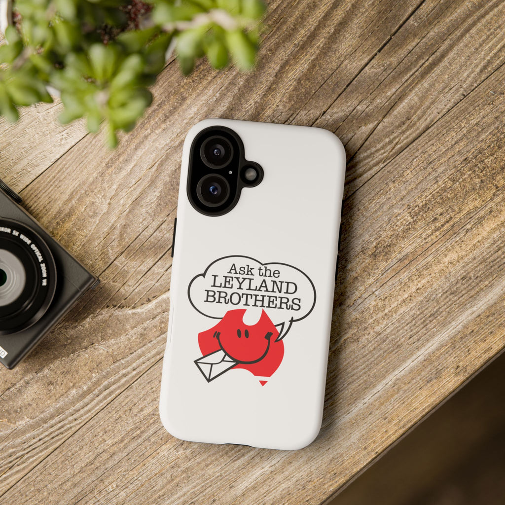 Phone Case — "Ask the Leyland Brothers" Retro Aussie Travel Design