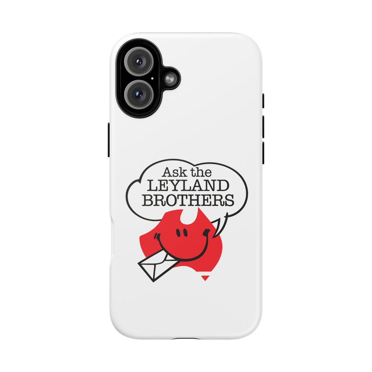 Phone Case — "Ask the Leyland Brothers" Retro Aussie Travel Design