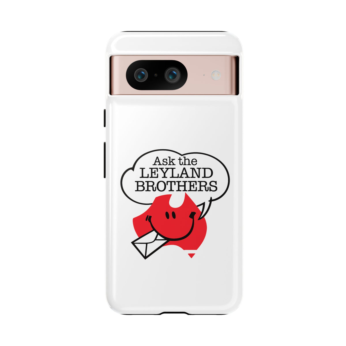 Phone Case — "Ask the Leyland Brothers" Retro Aussie Travel Design