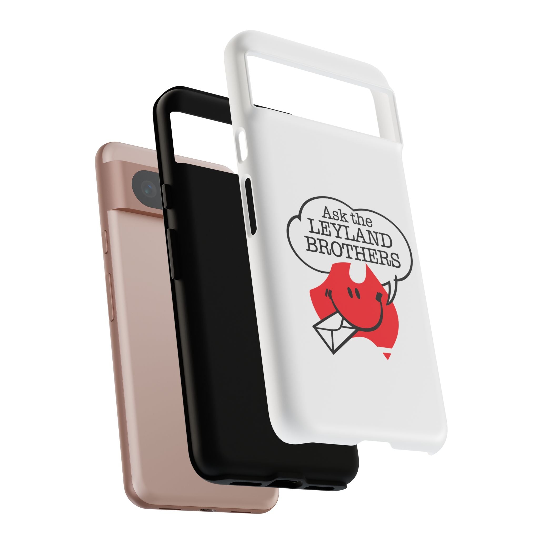 Phone Case — "Ask the Leyland Brothers" Retro Aussie Travel Design