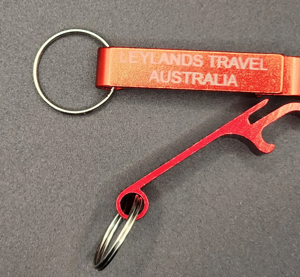 Leyland's Travel Australia Keyring Bottle opener